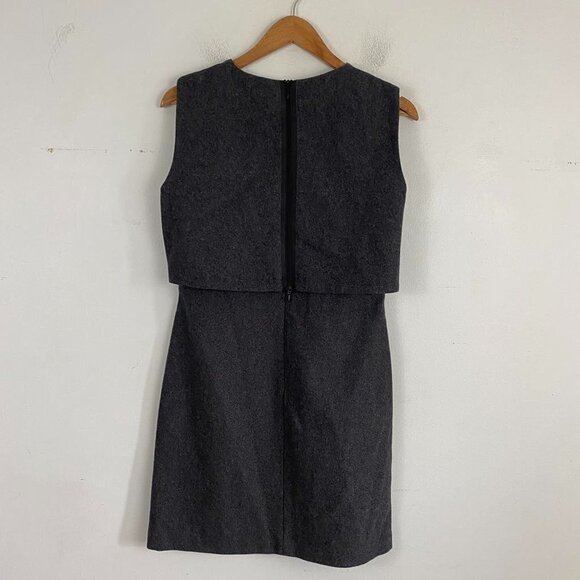 KATE SPADE SATURDAY gray wool a-line mini dress - Picture 4 of 7